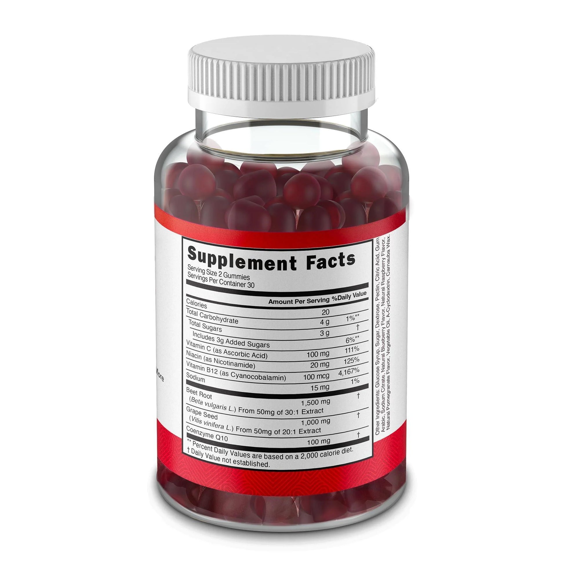 Extreme Beetroot Formula COQ10 100Mg with Grape Seed Extract for Circulation