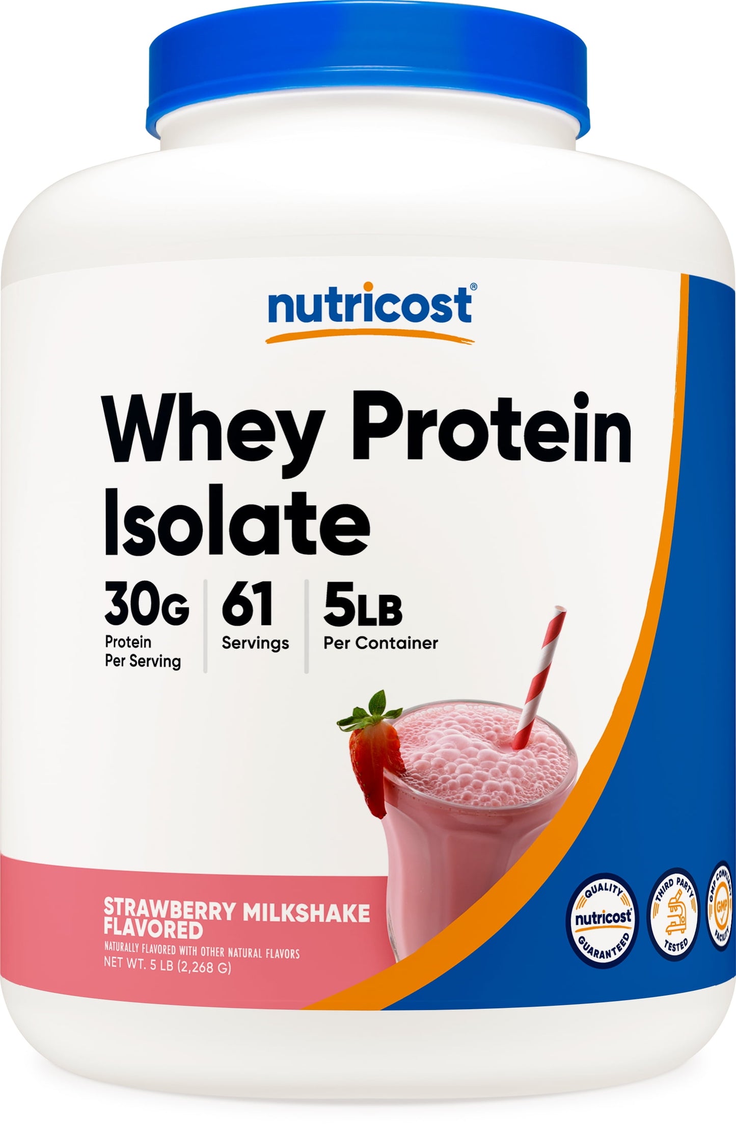 Whey Protein Isolate Powder (Strawberry Milkshake) 5LBS