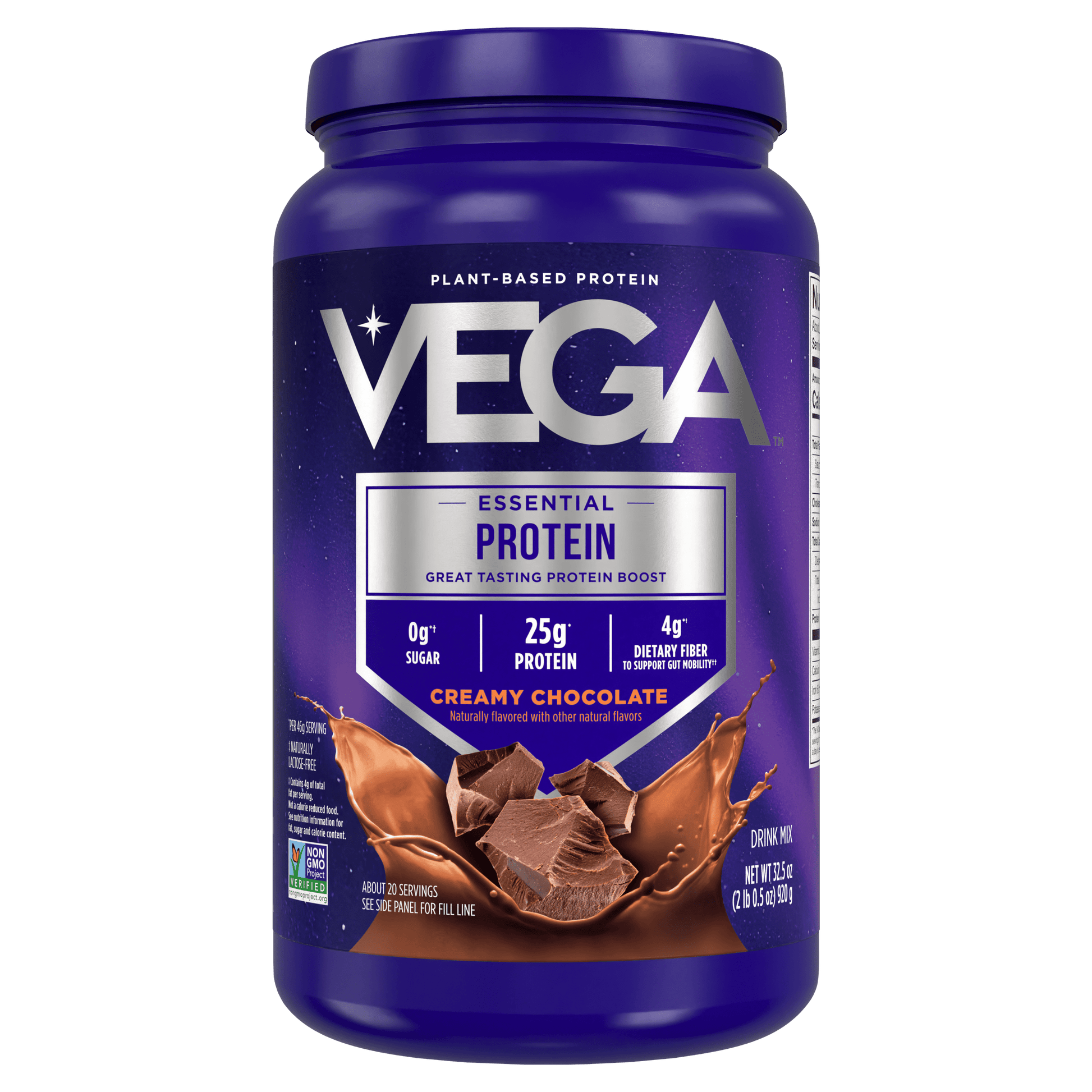 Original Protein Plant-Based Protein Powder, Chocolate, 20 Servings (32.5Oz)