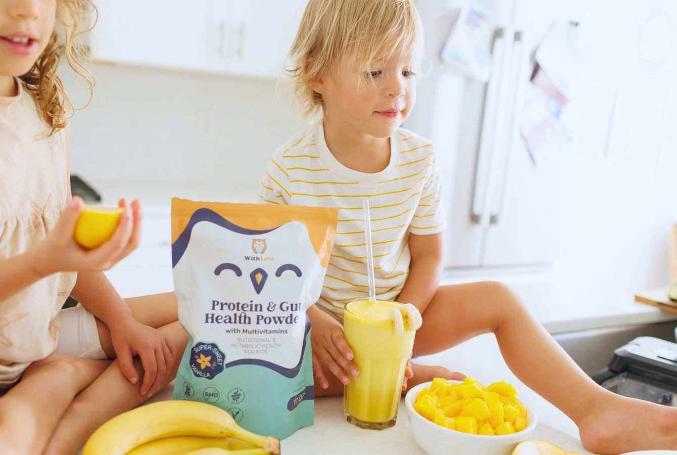 Withlove Kids Protein & Gut Health Powder W/ Multivitamins - Vanilla