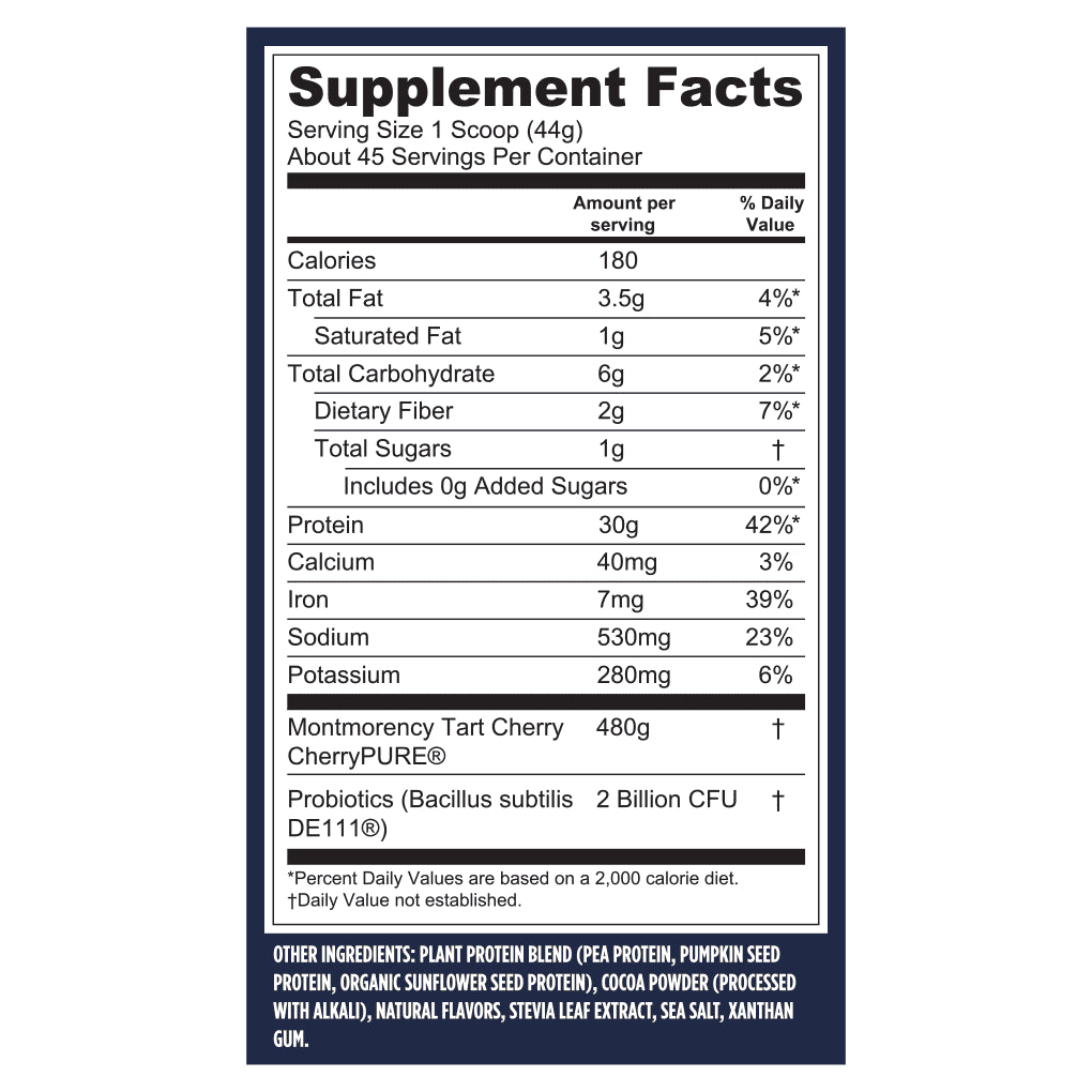 -  Sport Plant Based Protein Powder Chocolate - 4 Lbs.