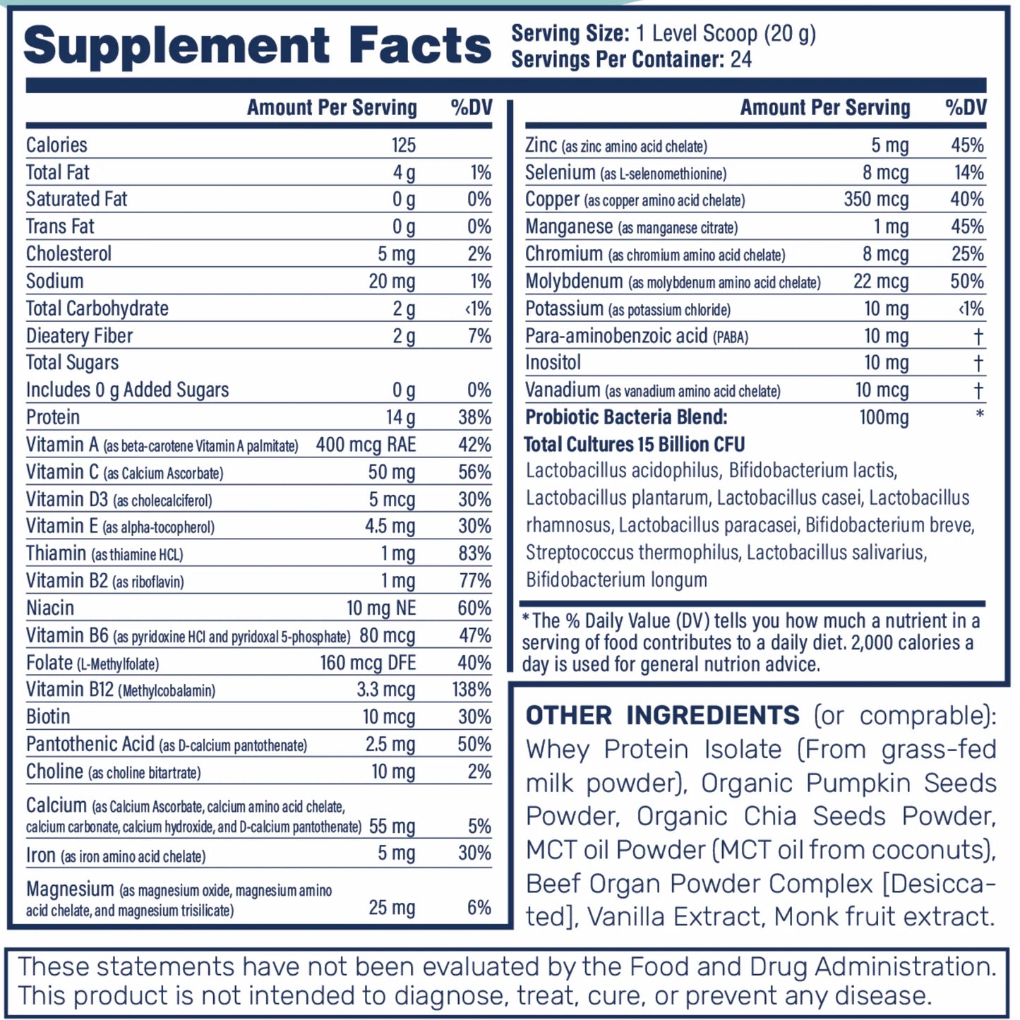 Withlove Kids Protein & Gut Health Powder W/ Multivitamins - Vanilla