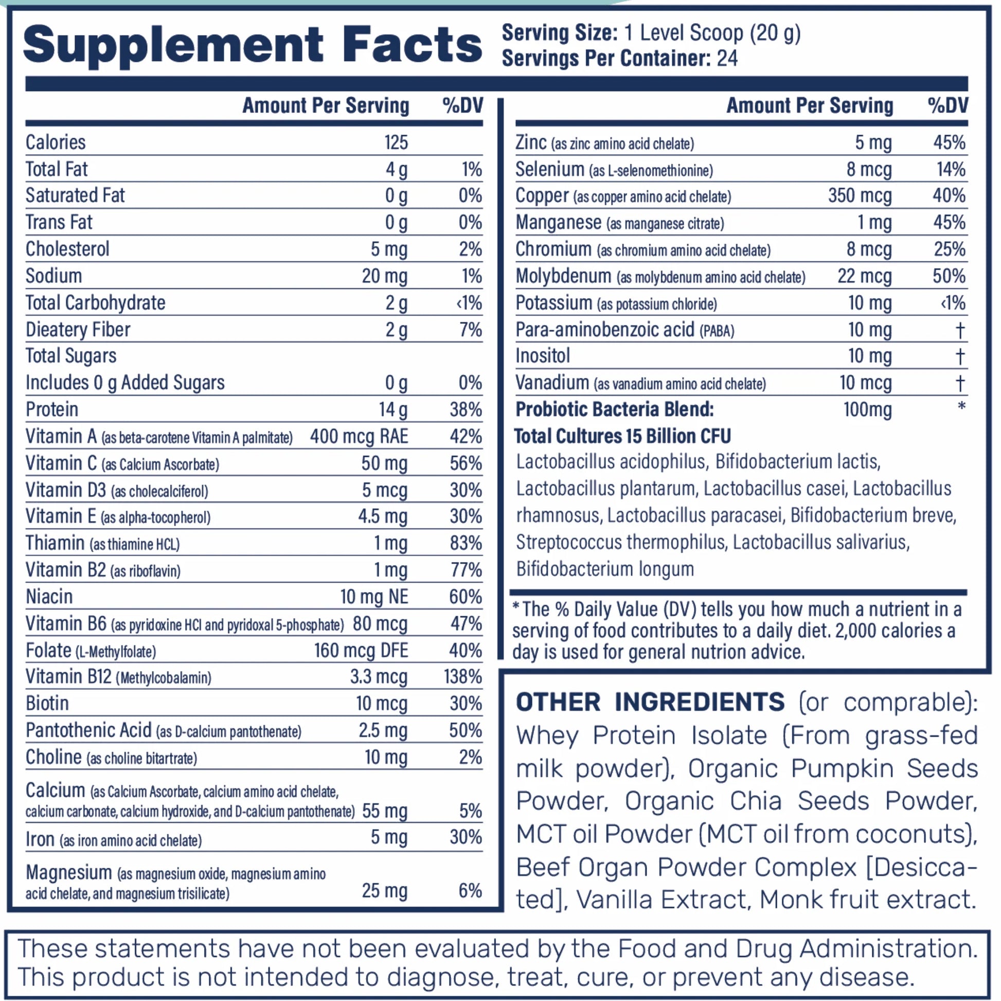 Withlove Kids Protein & Gut Health Powder W/ Multivitamins - Vanilla