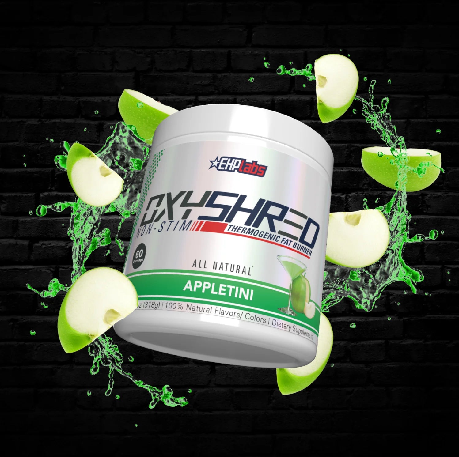 Oxyshred Non Stimulant Pre Workout Powder - Stim Free Pre Workout, Caffeine Free Preworkout for Men & Women - Non Stim Preworkout - Sugar Free Energy Powder - Mojito, 60 Servings