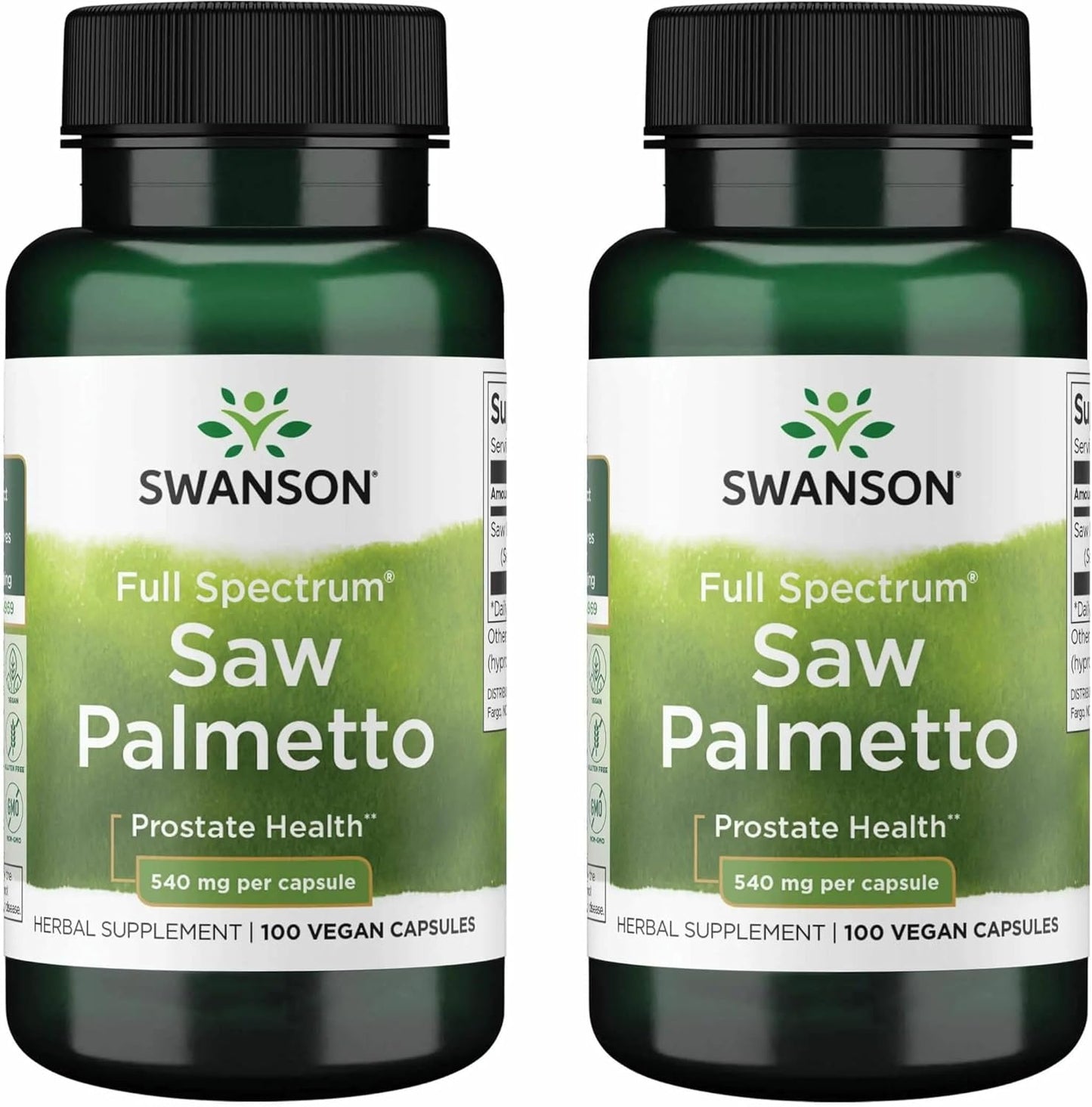 Swanson Saw Palmetto - Herbal Supplement Promoting Male Prostate Health Support - Natural Hair Supplement & Urinary Health Support (540 Mg 250 Capsules)