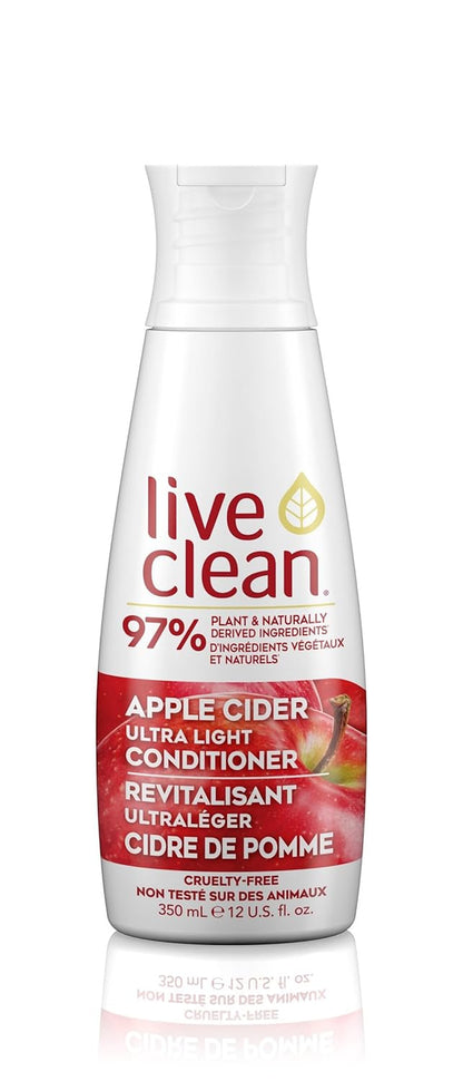 Live Clean Conditioner, Ultra Light Apple Cider, 12 Oz