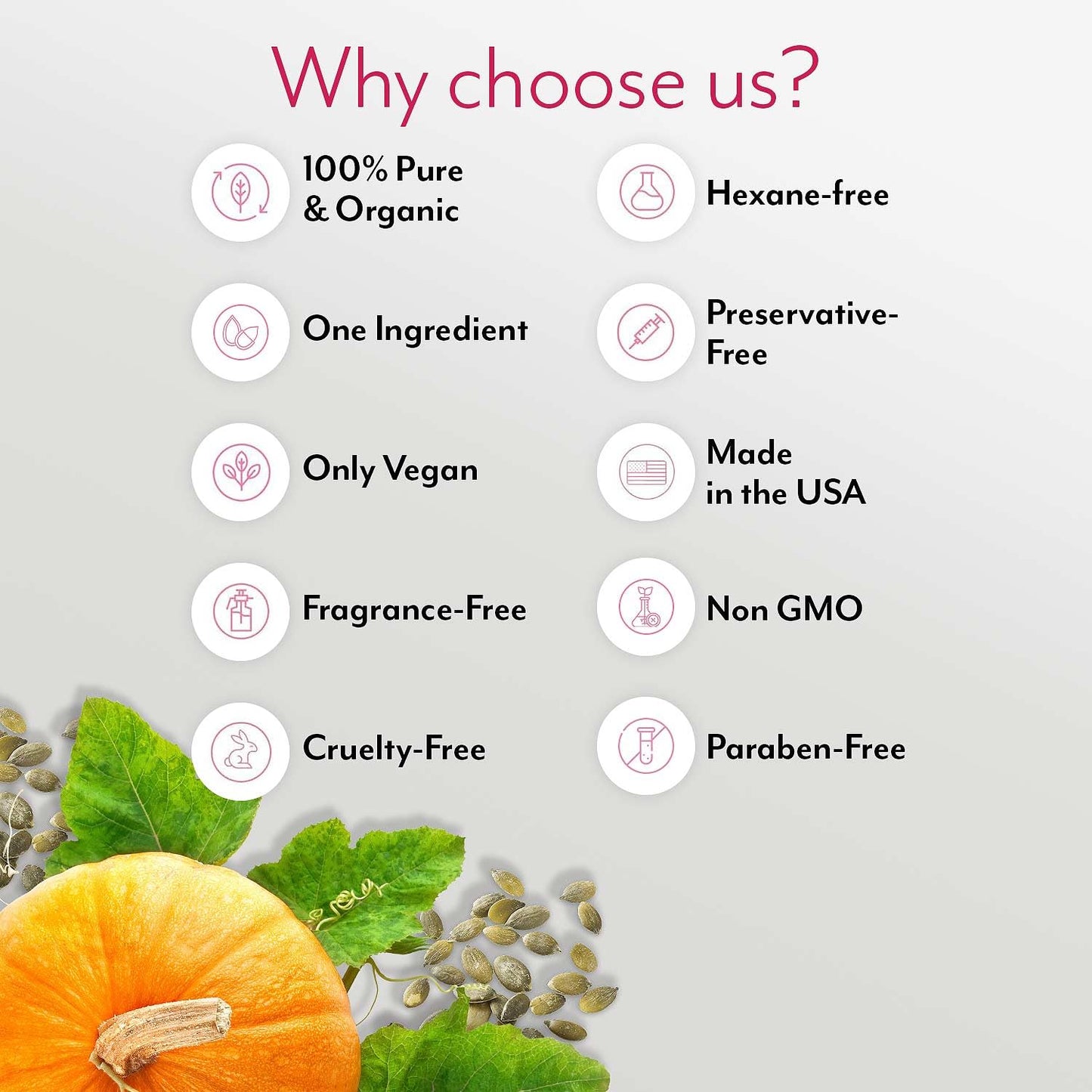 Leven Rose Pumpkin Seed Oil for Hair Growth 2 Oz, 100% Pure Pumpkin Seeds Oil for Skin and Nails - Natural Pumpkin Seed Extract for Moisturizing Scalp, Dry and Rough Skin