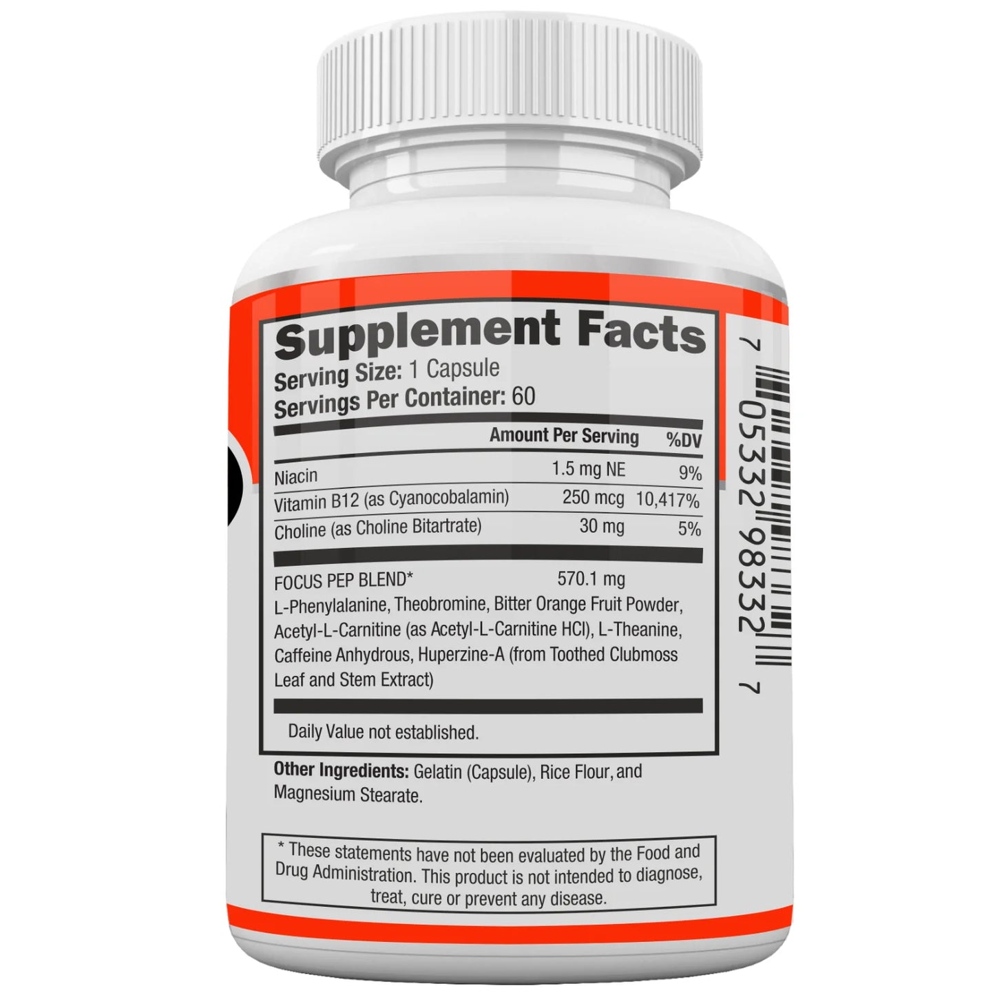 2 Pack- over the Counter Stimulants to Speed up Naturally: Study Alternative and Best Legal Energy Supplements for Nootropic Brain Boosting 120 Pills