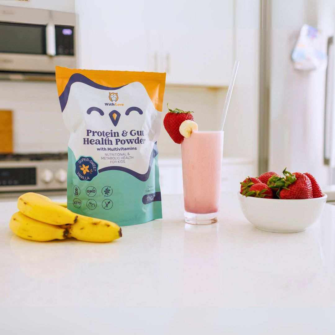Withlove Kids Protein & Gut Health Powder W/ Multivitamins - Vanilla