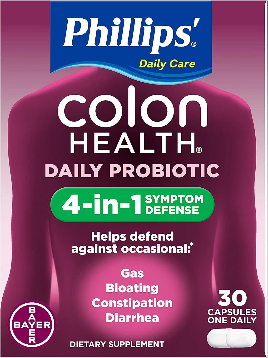 Colon Health Daily Probiotic Capsules, 30 Ct