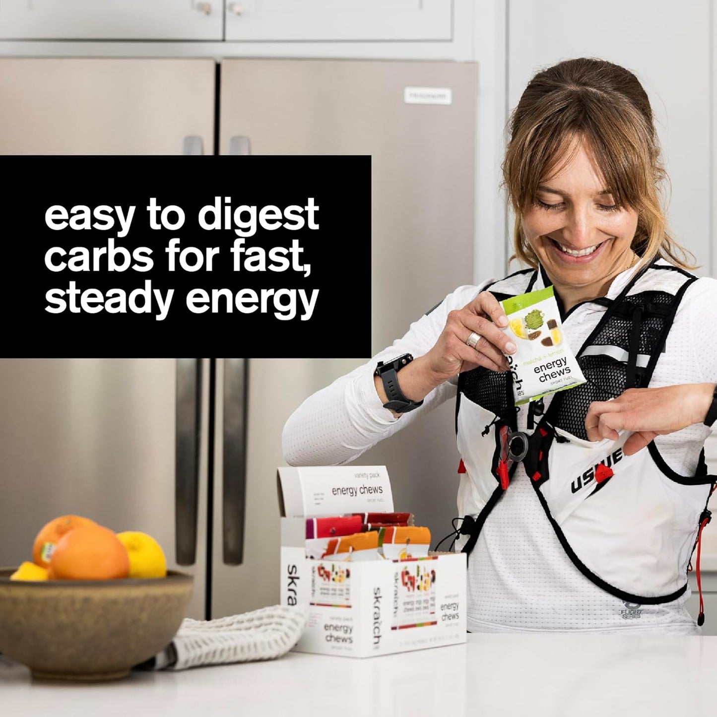 Skratch Labs Energy Chews | Gummies for Running, Cycling, and Sports Preformance | Gel Alternative | Variety Pack (10 Pack) | Gluten Free, Vegan