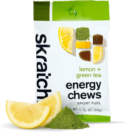 Skratch Labs Energy Chews | Gummies for Running, Cycling, and Sports Preformance | Gel Alternative | Variety Pack (10 Pack) | Gluten Free, Vegan