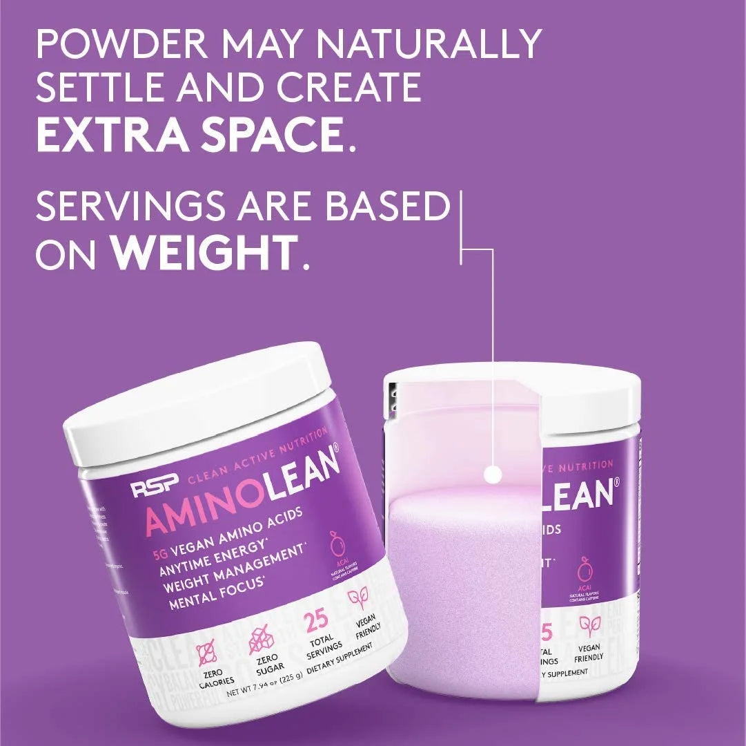Vegan Aminolean Pre Workout Powder with Bcaas, Natural Amino Energy for Lean Muscle, Mango Flavor, 25 Servings