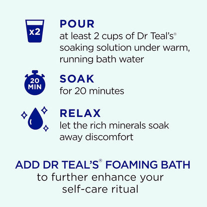 Dr Teal'S Epsom Salt Magnesium Soak, Clarify & Smooth with Witch Hazel & Aloe Vera, 3 Lbs