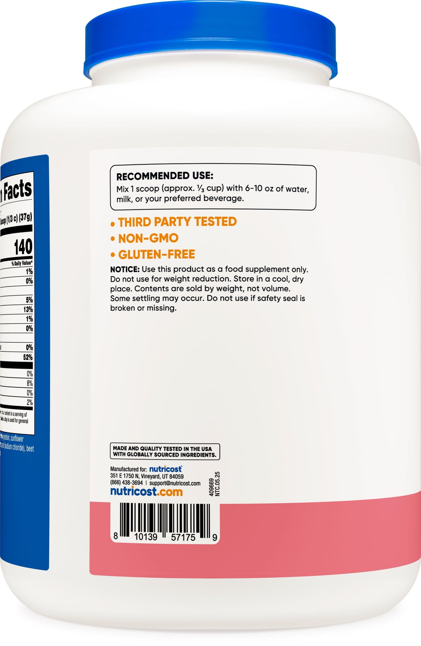 Whey Protein Isolate Powder (Strawberry Milkshake) 5LBS