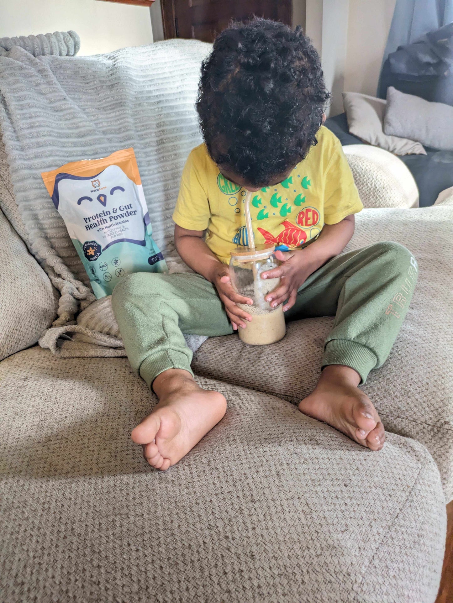 Withlove Kids Protein & Gut Health Powder W/ Multivitamins - Vanilla