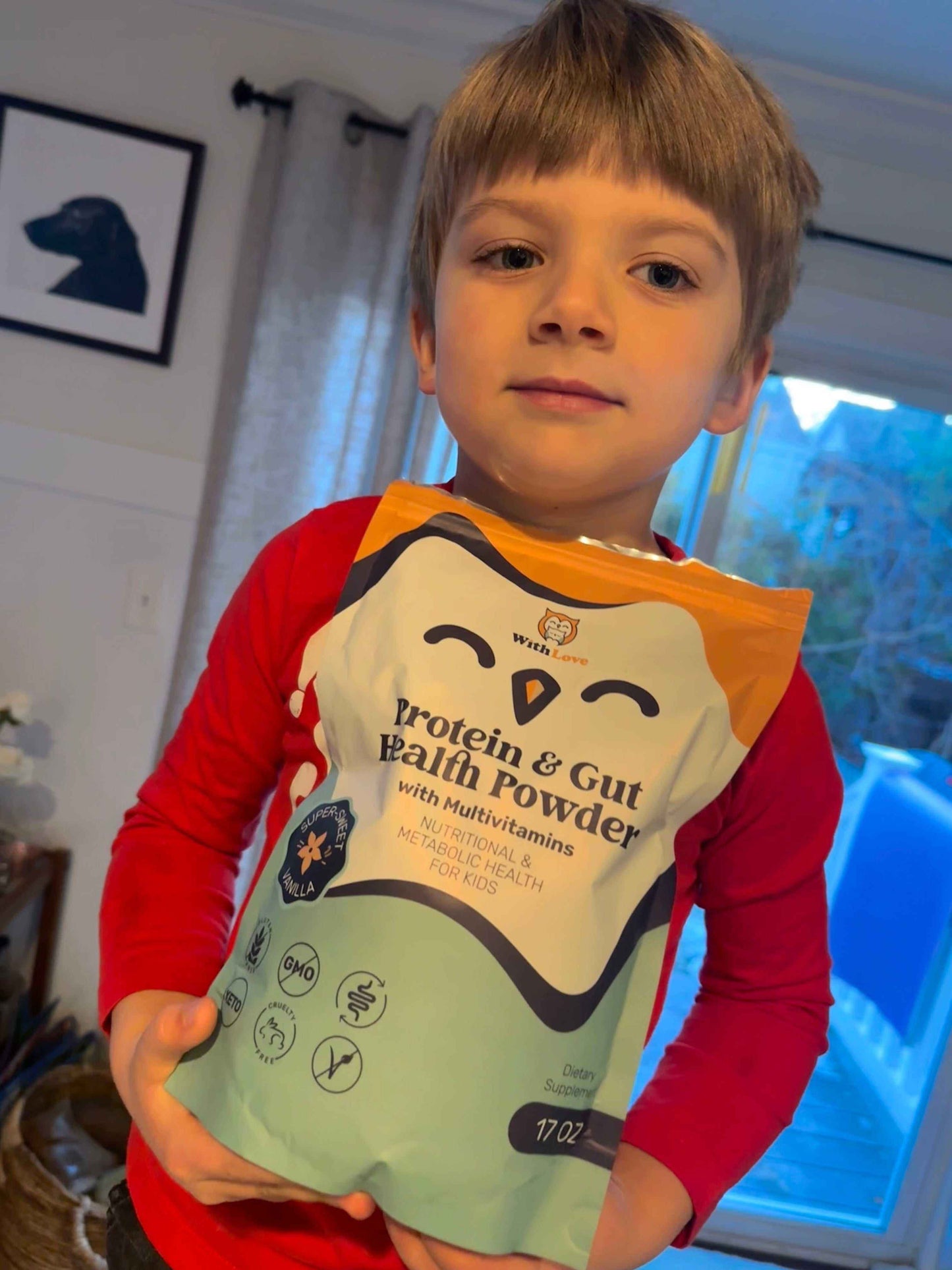 Withlove Kids Protein & Gut Health Powder W/ Multivitamins - Vanilla