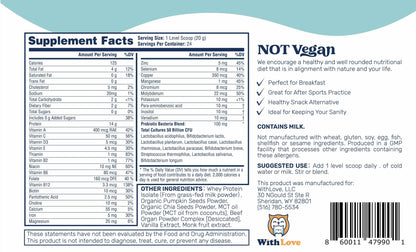 Withlove Kids Protein & Gut Health Powder W/ Multivitamins - Vanilla