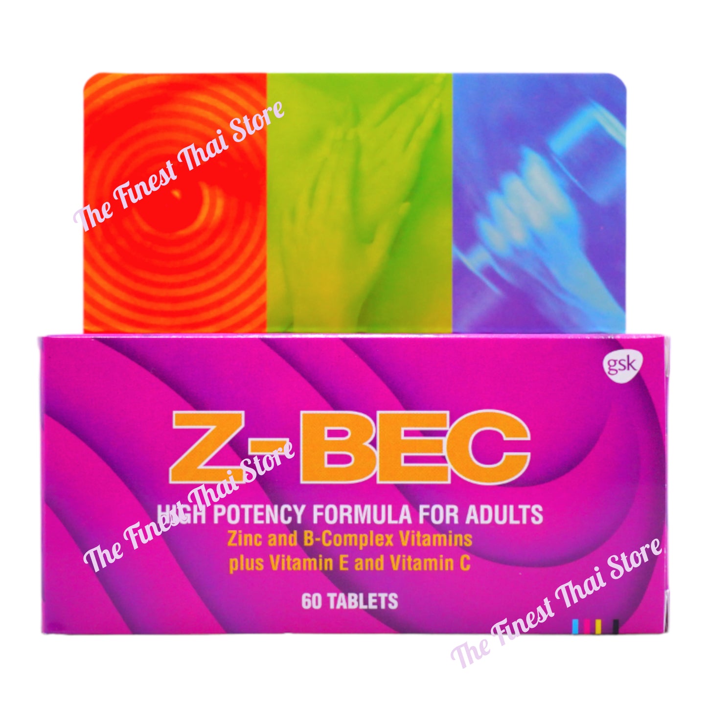 Z-BEC Multivitamins Zinc & B Complex High Potency Formula 60 Tablets X 2 Bottles