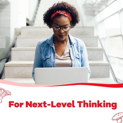 Focus 8 Mushroom Supplement Complex with Lion’S Mane & Reishi for Memory & Immune Support, 90 Ct