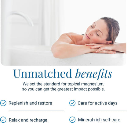 Ancient Minerals Magnesium Bath Flakes Forest Calm - Resealable Magnesium Bag of Zechstein Chloride Alternative to Epsom Bath Salt (1.65 Lb)