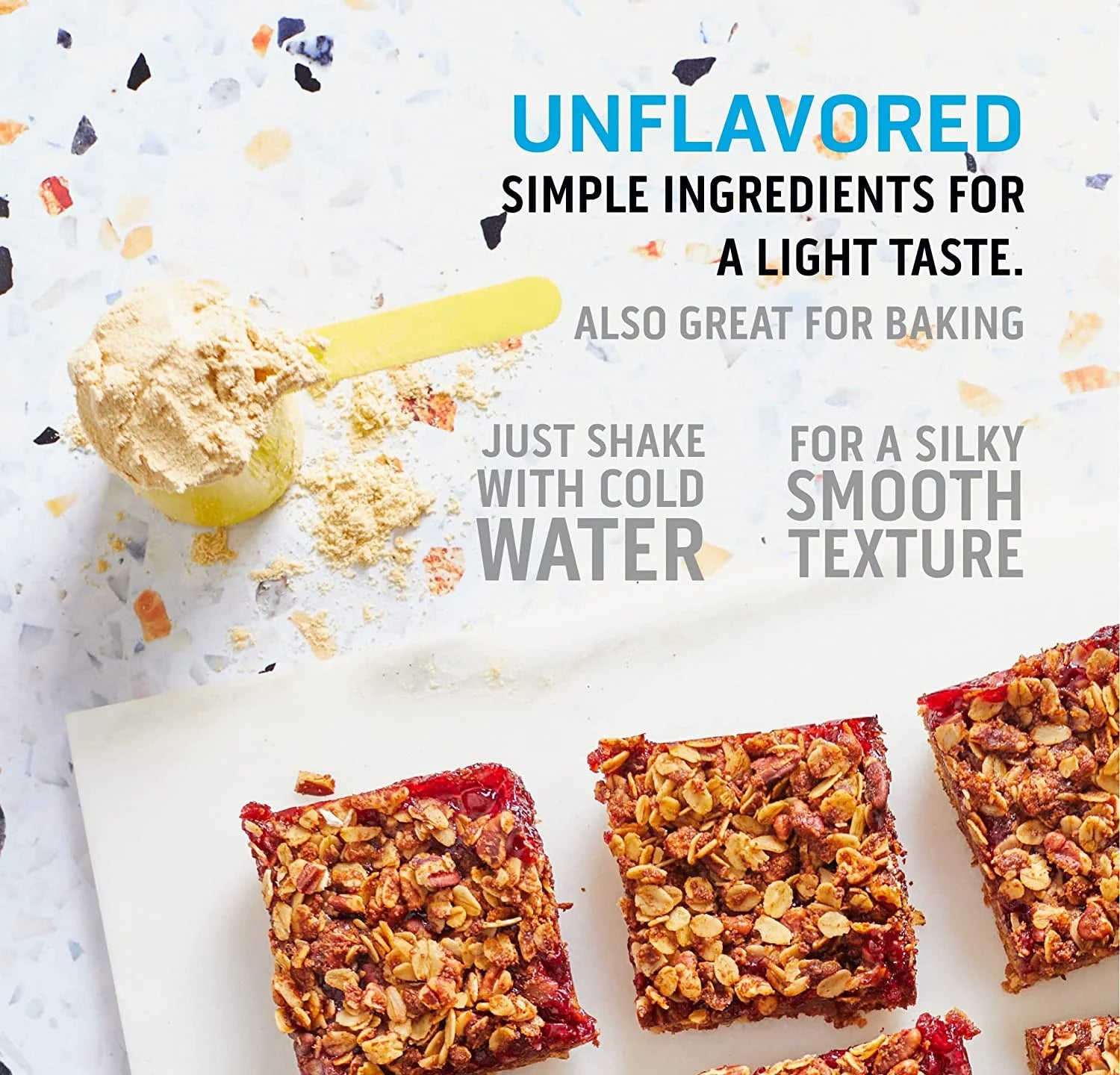 100% Whey Protein Powder - Post Workout Whey Protein Isolate, Zero Artificial Flavors & Sweeteners, Gluten Free, 5.5G BCAA, 2.6G Leucine, Essential Amino Acids, Unflavored 2 Lb