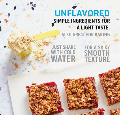 100% Whey Protein Powder - Post Workout Whey Protein Isolate, Zero Artificial Flavors & Sweeteners, Gluten Free, 5.5G BCAA, 2.6G Leucine, Essential Amino Acids, Unflavored 2 Lb